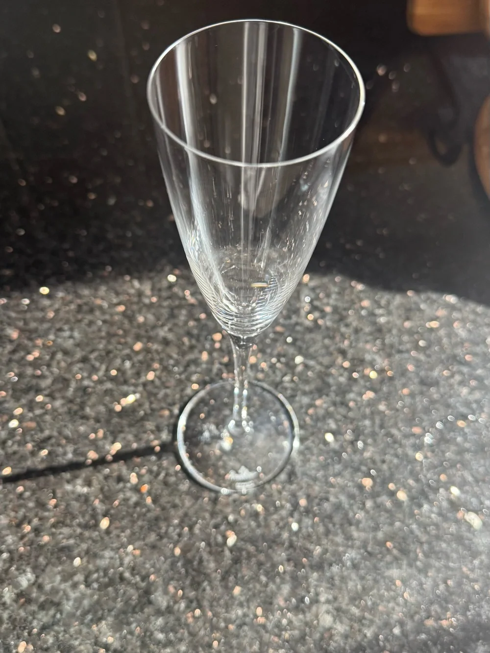 Rosenthal Clear Crystal Champagne Flute in Clear Glass